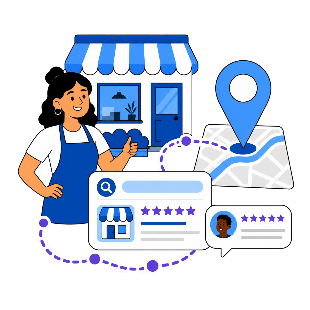 Local Visibility illustration